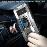 For Google Pixel 6 Armor Defender Hybrid Protective Heavy Duty with Ring Holder Kickstand [Magnetic Car Mount Feature]  Phone Case Cover
