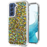 For Samsung Galaxy A13 5G Colorful Glitter Bling Sparkle Epoxy Glittering Shining Hybrid Hard Silicone Shockproof  Phone Case Cover