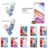For Apple iPhone 11 (6.1") Glitter Marble Design Stone Hybrid ShockProof Clear Bumper TPU Soft Rubber Gel Thick Hard  Phone Case Cover