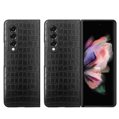 For Samsung Galaxy Z Fold 4 5G Ultra Slim Thin PU Leather Flip Snap On Hybrid Shockproof TPU PC Hard Shell Durable  Phone Case Cover