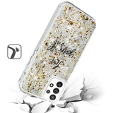 For TCL Revvl V Plus 5G (T-Mobile) Glitter Clear Fashion Design Shiny Bling Flake Sparkling Hybrid Soft TPU Hard Back Sturdy  Phone Case Cover