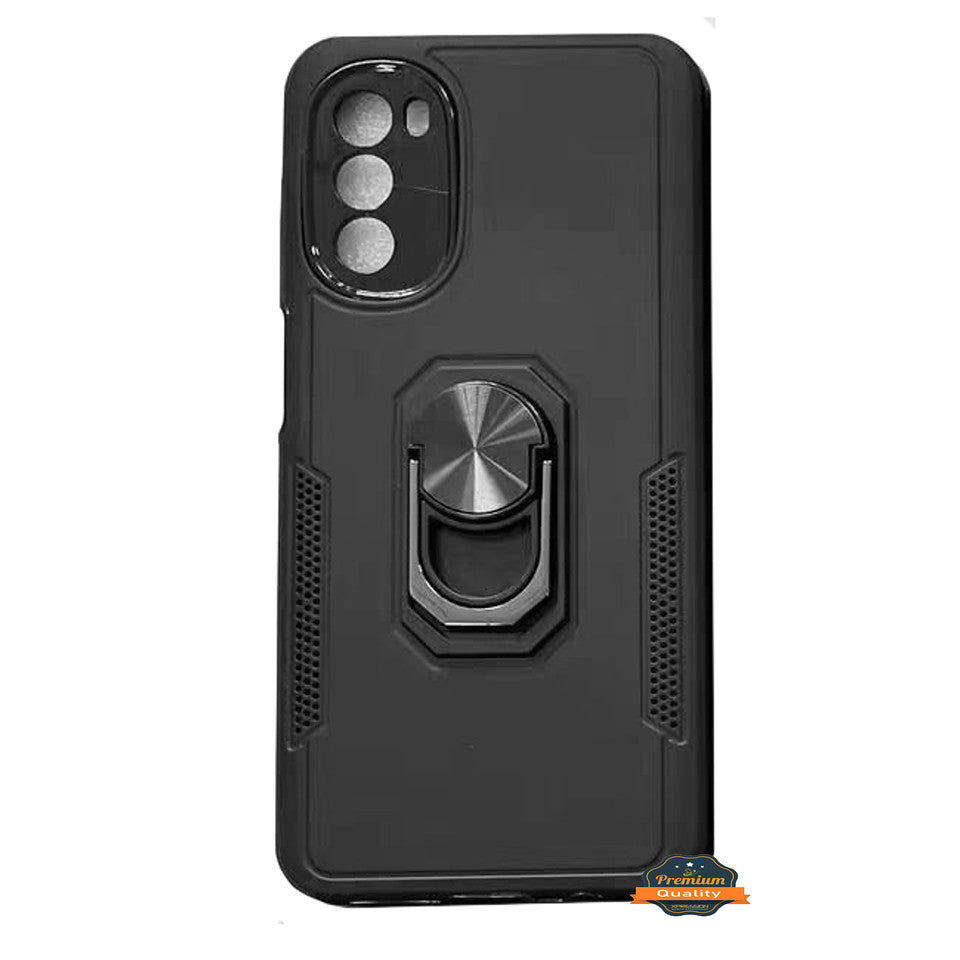 For Samsung Galaxy A03S Ring Holder Stand, Support Magnetic Car Mount, Hard TPU Hybrid Shockproof  Phone Case Cover