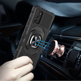 For Nokia G100 4G Hybrid Dual Layer with 360° Rotate Magnetic Ring Stand Holder Kickstand TPU Rugged PC Shockproof  Phone Case Cover