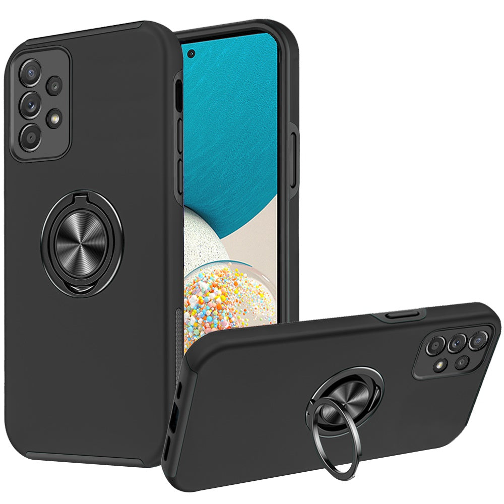 For Apple iPhone XR Slim Hybrid 360 Degree Rotatable Metal Invisible Ring Stand Holder Fit Magnetic Car Mount Shockproof  Phone Case Cover