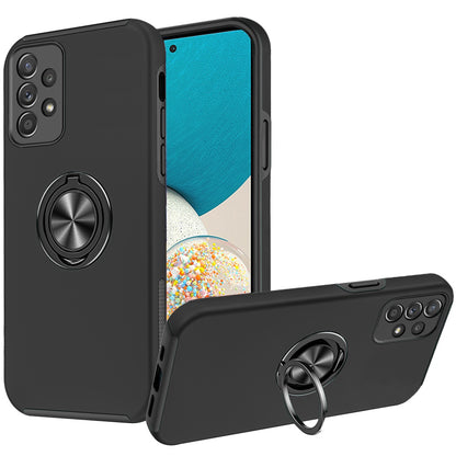 For Apple iPhone XR Slim Hybrid 360 Degree Rotatable Metal Invisible Ring Stand Holder Fit Magnetic Car Mount Shockproof  Phone Case Cover