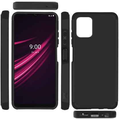 For T-Mobile Revvl 6 Pro 5G /Revvl 6 5G Shock Absorption Slim Tuff 2in1 Hybrid Dual Layer Hard PC and TPU Rubber Armor  Phone Case Cover