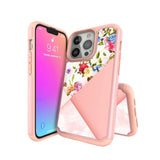 For Apple iPhone 13 Pro Max (6.7") Pattern Design Slim Hybrid Grid Bumper Rubber Soft TPU & Hard Back PC Protective  Phone Case Cover