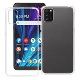 For Samsung Galaxy A03S Slim Transparent Hybrid with Soft TPU Rubber Corner Bumper with Raised Edges Shock Absorption Clear Phone Case Cover