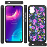 For TCL 30 LE T602DL Slim Corner Protection Shock Absorption Hybrid Dual Layer Hard TPU Rubber Frame Armor Defender  Phone Case Cover