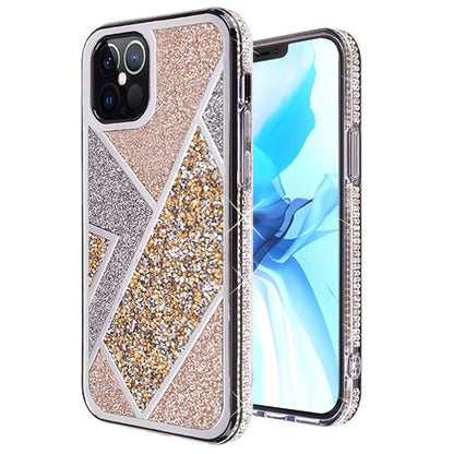 For Apple iPhone 14 /Plus Pro Max Glitter Bling Diamond Rhinestone Sparkly Bumper Fashion Shiny Cute Fancy Hybrid  Phone Case Cover