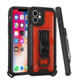 For Apple iPhone 13 Pro Max (6.7") Heavy Duty Military Grade Rugged Hybrid with Magnetic Kickstand, Carabiner, Bottle Beer Opener Shockproof  Phone Case Cover