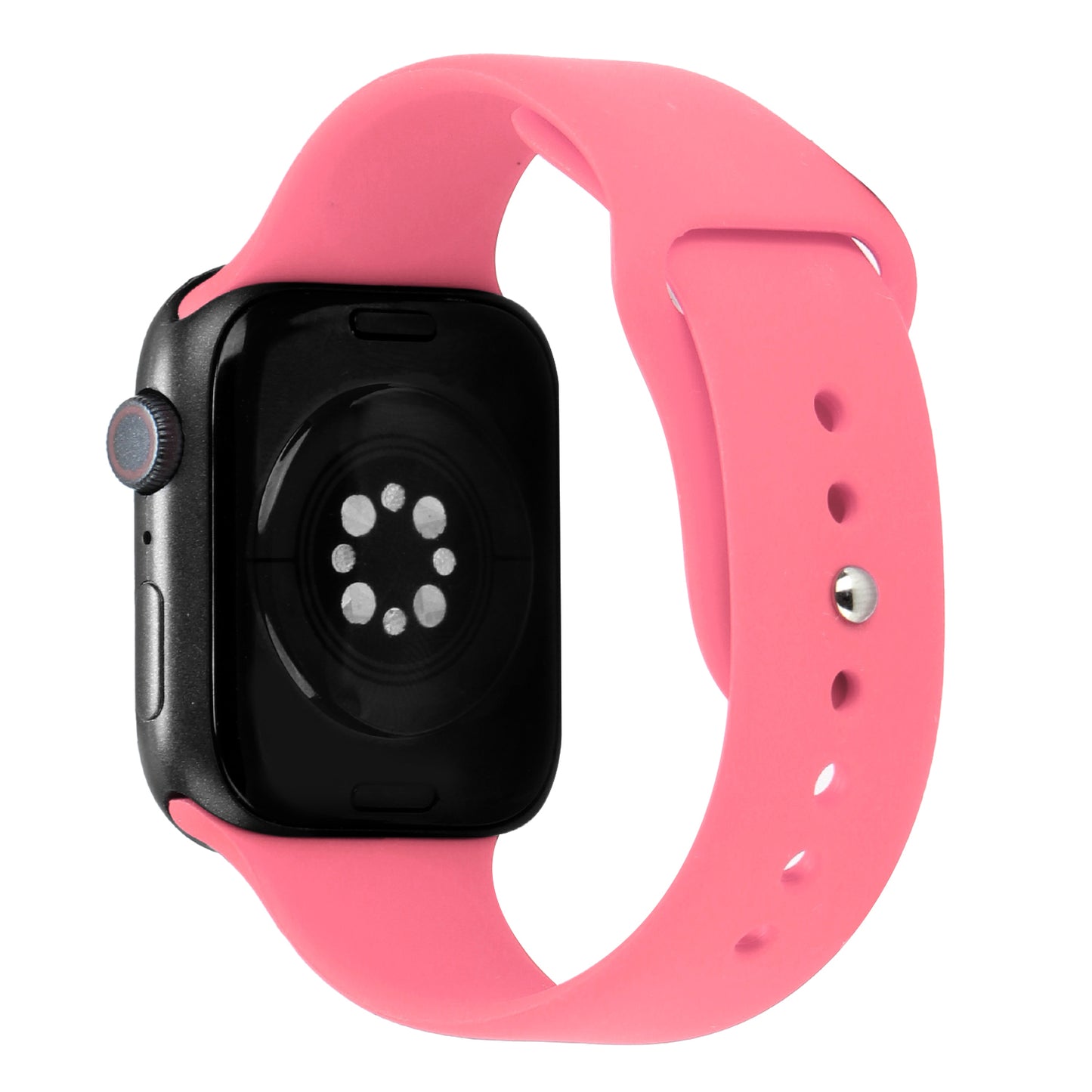 For Apple Watch Size 42/44/45mm Sport Bands Silicone Rubber TPU Replacement Band Strap for iWatch Series 7/SE/6/5/4/3/2/9  Phone Case Cover