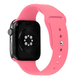 For Apple Watch Size 38/40/41mm Sport Bands Silicone Rubber TPU Replacement Band Strap for iWatch Series 7/SE/6/5/4/3/2/1  Phone Case Cover