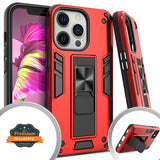 For Apple iPhone 13 /Pro Max Mini with Built-in Slide Kickstand Shockproof Armor Heavy Duty Dual Layer [Military Grade] Protective Rugged Bumper  Phone Case Cover