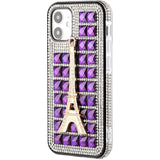 For Apple iPhone XR Fashion Luxury 3D Bling Diamonds Rhinestone Jeweled Ornament Shiny Crystal Hybrid Hard  Phone Case Cover