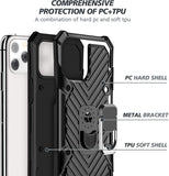 For Apple iPhone 13 Mini (5.4") Stand Ring Holder Finger Loop with Magnetic Grip Kickstand Hybrid Shockproof Armor Hard  Phone Case Cover