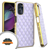 For Motorola Moto G Stylus 5G 2022 Diamonds Fashion Bling Rhinestone Glitter Luxury Plating Hybrid TPU Hard PC TPU Back  Phone Case Cover
