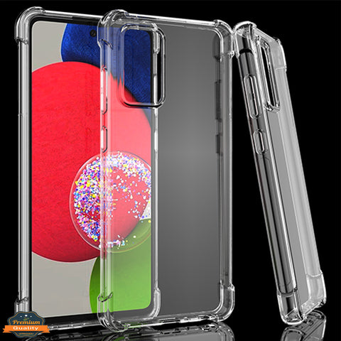 For T-Mobile Revvl 6 5G HD Crystal Hybrid PC+TPU [Four-Corner Protective] Rubber Shockproof Gel Bumper Transparent Clear Phone Case Cover