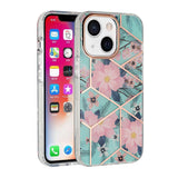 For Apple iPhone SE 2022 3rd/SE 2020/8/7 Fashion Floral IMD Design Flower Pattern Hybrid Protective Hard TPU Slim Back  Phone Case Cover