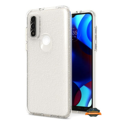 For TCL REVVL V Plus 5G Glitter Sparkle Bling Shiny Thin Slim Hybrid Shockproof Rubber Silicone TPU Gel Protective  Phone Case Cover