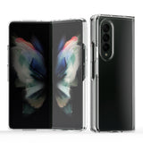 For Samsung Galaxy Z Fold 3 5G Colored Transparent Shockproof Hard PC + Rubber TPU Hybrid Bumper Shell Thin Slim Protective  Phone Case Cover
