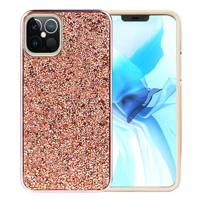 For Apple iPhone 14 /Plus Pro Max Bling Rhinestone Diamond Shiny Glitter Hybrid Bumper Dual Layer Rugged  Phone Case Cover