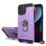 For Apple iPhone 13 Pro Max (6.7") Hybrid Ring Stand [360° Rotatable Ring Holder Magnetic Kickstand] Armor Shockproof TPU  Phone Case Cover