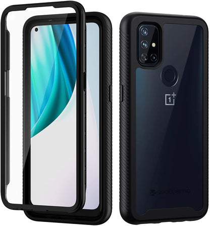 For Samsung Galaxy A23 5G Frame Armor Slim Hybrid Double Layer Hard PC + TPU Transparent Back Rugged Shockproof Clear / Black Phone Case Cover