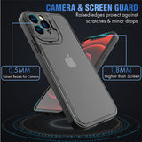 For Apple iPhone 13 / Pro Max Cases with Kickstand & Camera Protection Hybrid Rubber Bumper Shockproof Anti-Slip Drop Protective  Phone Case Cover