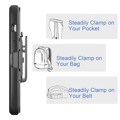 For Apple iPhone 14 /Plus Pro Max Heavy Duty Holster Kickstand Belt Clip Combo Hard Rugged Hybrid  Phone Case Cover