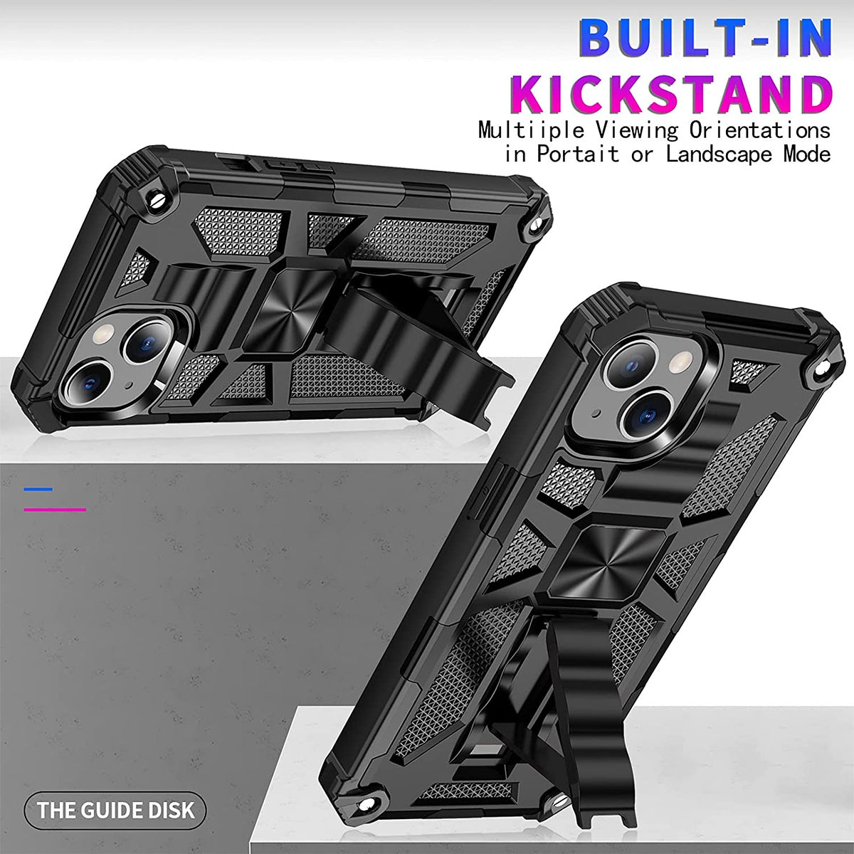 For Motorola Moto G Stylus 5G 2021 Built in Magnetic Kickstand, Military Hybrid Bumper Heavy Duty Dual Layers Rugged  Phone Case Cover