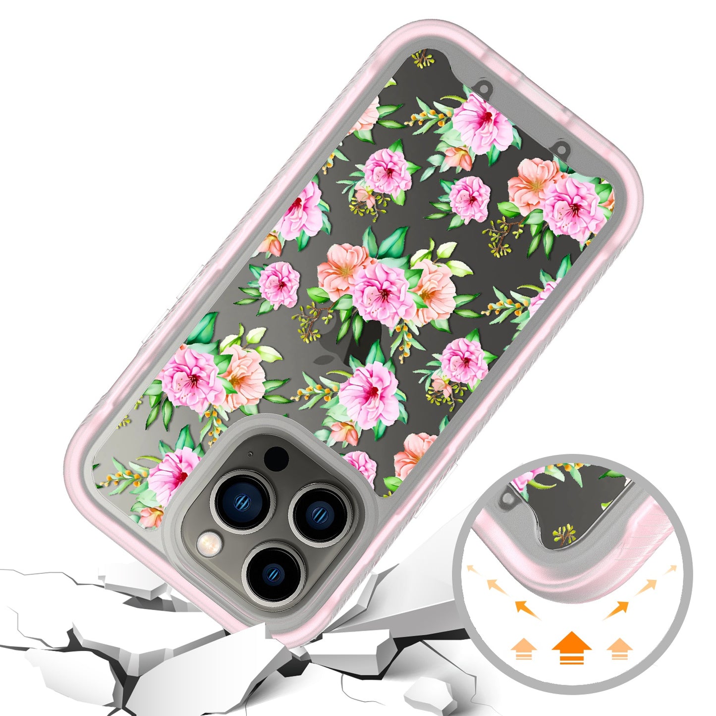 For Apple iPhone 14 Plus (6.7") Stylish Design 2in1 Hybrid Armor Hard Rubber Shockproof Front Frame Bumper  Phone Case Cover