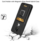For Cricket Icon 3 (2021) Wallet Case Designed with Credit Card Holder & Magnetic Stand Kickstand Ring Heavy Duty Hybrid Armor  Phone Case Cover