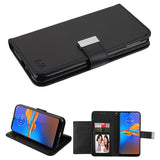 For Motorola Moto E6 Plus PU Leather Wallet with Credit Card Holder Storage Folio Flip Pouch Stand  Phone Case Cover