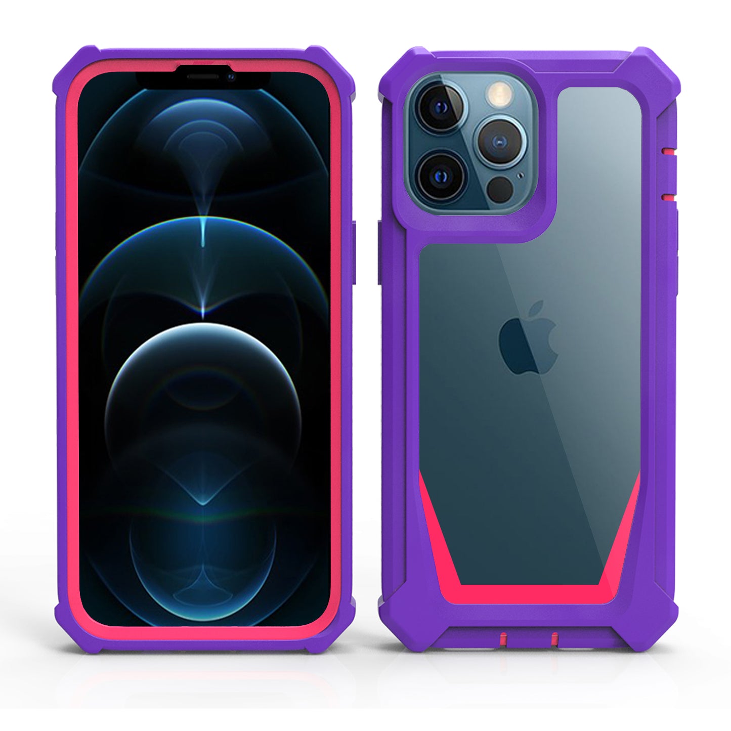 For Apple iPhone 14 /Plus Pro Max Tough Shockproof Ultimate Hybrid Full-Body Rugged Bumper Frame Clear Back Hard  Phone Case Cover