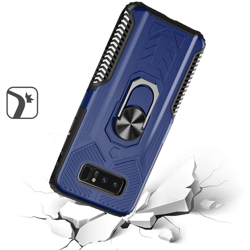 For Apple iPhone 8 Plus/7 Plus/6 6S Plus Military Grade Hybrid Heavy Duty 2 in 1 Hard PC and Silicone with Ring Stand Holder  Phone Case Cover