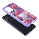 For Apple iPhone 13 Mini (5.4") Pattern Design Slim Hybrid Grid Bumper Rubber Soft TPU & Hard Back PC Protective  Phone Case Cover