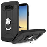 For Samsung Galaxy Note 8 Hybrid Cases with Stand Kickstand Ring Holder [360° Rotating] Armor Dual Layer 2in1 Hard PC  Phone Case Cover