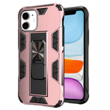 For Apple iPhone 13 Pro (6.1") Hybrid Magnetic Slide Stand fit Car Mount Grip Holder Full Body Heavy Duty Rugged Military Grade  Phone Case Cover