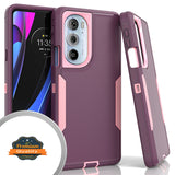For Motorola Edge+ Plus 2022 Hybrid Slim Shockproof Rubber Hard PC Heavy Duty Hard Protective Three Layer Protection  Phone Case Cover
