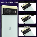 For Google Pixel 6 Camera Lens Protector Back Tempered Glass Camera [9H Clear Glass] [Case Friendly][Anti-Scratch] Full Coverage Black Screen Protector