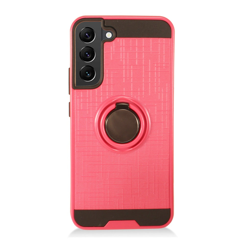 For Samsung Galaxy S22 Plus Hybrid 360° Ring Armor Shockproof Dual Layers 2in1 with Ring Stand for Magnetic Car Mount  Phone Case Cover