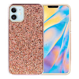 For Apple iPhone 13 (6.1") Bling Rhinestone Diamond Shiny Glitter Hybrid Bumper Dual Layer Rugged Shell Hard PC TPU Rubber  Phone Case Cover
