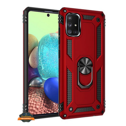 For Samsung Galaxy Note 20 Ultra Shockproof Hybrid Dual Layer PC + TPU with Ring Stand Metal Kickstand Heavy Duty Shell  Phone Case Cover