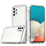 For Samsung Galaxy A53 5G Colored Shockproof Transparent Hard PC + Rubber TPU Hybrid Bumper Shell Thin Slim Protective  Phone Case Cover