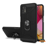 For OnePlus Nord N200 5G Hybrid with Ring Stand [360° Rotatable Ring Holder Magnetic Kickstand] Armor Shockproof TPU  Phone Case Cover