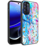 For Motorola Moto G Stylus 5G 2022 Printed Design Pattern Hybrid with Glitter Sparkle Bling Slim Fit Hard TPU Protective  Phone Case Cover