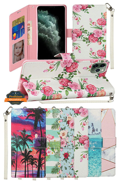 For Apple iPhone 14 Pro Max (6.7") Wallet PU Leather Design Pattern with Card Slot ID, Stand Magnetic Folio Pouch  Phone Case Cover