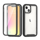 For Apple iPhone 11 /12 /Pro Max Hybrid 360° Full Body Protective with Built-in Screen Protector Shockproof Bumper TPU Armor  Phone Case Cover