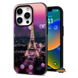 For Apple iPhone 14 Plus (6.7") Fashion Pattern Design Shockproof Protection TPU Rubber Frame and Hard Back Slim  Phone Case Cover